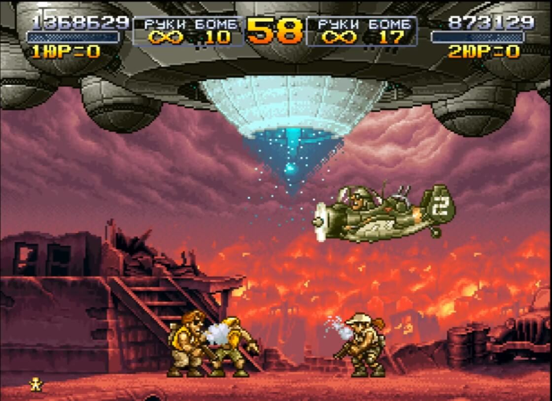 Metal Slug X - геймплей игры на PlayStation